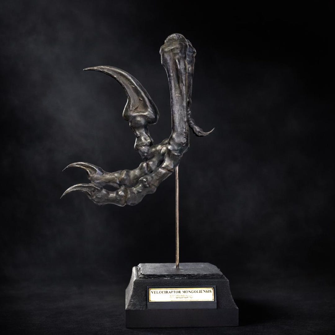 Velociraptor Foot Replica – Fossil Raptor Claw Museum-quality Replica ...