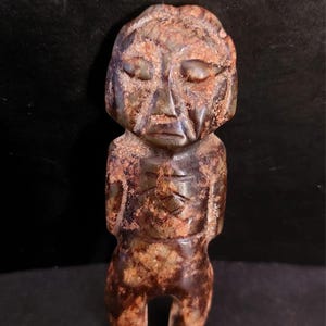Ancient Jade Amulet – Sun God Sculpture – Antique Spiritual Talisman – Mystical Tribal Art – Rare Piece