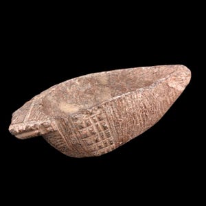 Ancient Bactrian Stone Oil Lamp – Bronze Age – 4000 Years Old