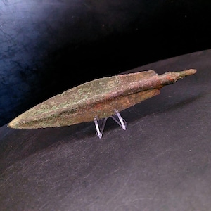 Rare Bronze Arrowhead – 16 cm Leaf Blade – 2800 Years Old – Ancient Western Asia