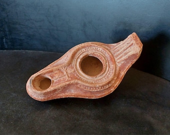 十字架付き古代ビザンチン青銅オイルランプ - Etsy 日本