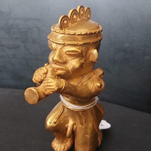 Antique Tumbaga Shaman Statuette – Pre-Columbian Tairona Kogi Art – SADDE Provenance – Rare Ritual Object