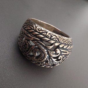 Signed Carolyn Pollack Sterling Silver Ring – Southwestern Artisan Jewelry – Size 8.25 US