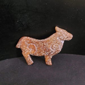 Ancient carved jade amulet – 19th century Chinese animal figure – Lucky charm talisman