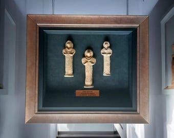 Syro-Hittite Terracotta Worshippers (Set of Three)-Northern Levant — ca. 1000 B.C.