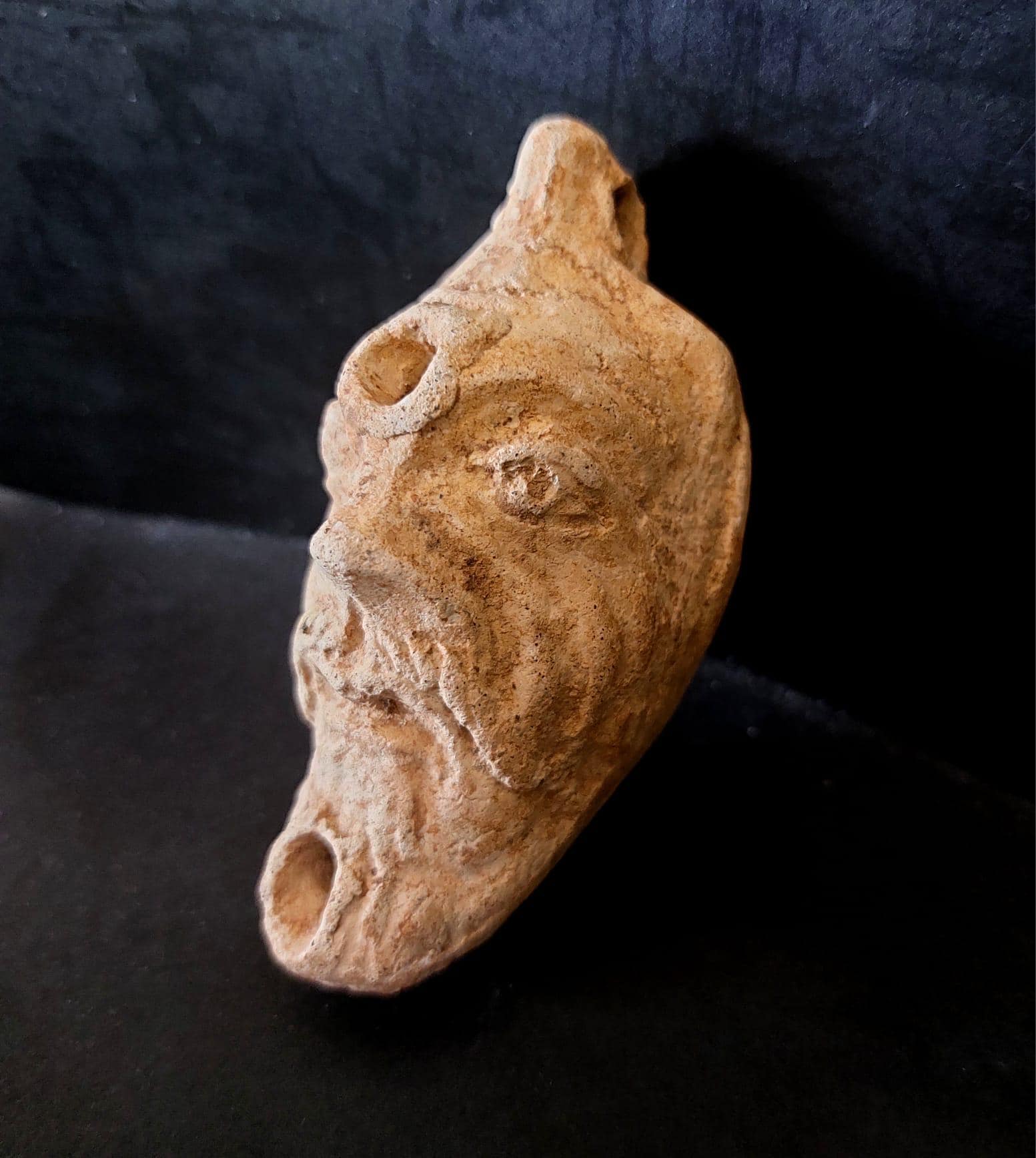 古代ローマ油ランプ – 彫刻された顔 (西暦1〜3世紀) - Etsy 日本