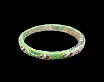古代ローマのリブ付きガラスのバングル/ブレスレット - Etsy 日本