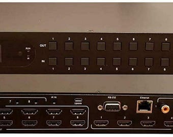 Conmutador de matriz HDMI 8x8: 4K HDR, 18 GBPS, Dolby Atmos, HDCP2.2