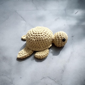 Handmade Crochet Turtle Plushie, Soft Stuffed Turtle Toy, Cute Home Decor Turtle, Baby Shower Gift Idea, Ocean Animal Plush