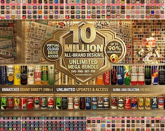 10 Million Tumbler Wrap Designs Bundle (PNG Digital Download)