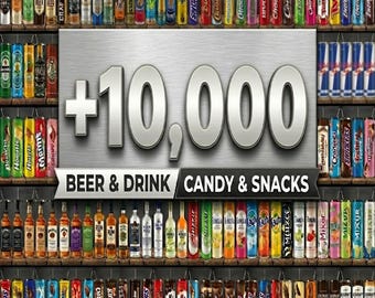 10.000 Liquor, Soda, Candy Tumbler Wrap Designs: Print Shop Starter Pack (PNG Digital Download)