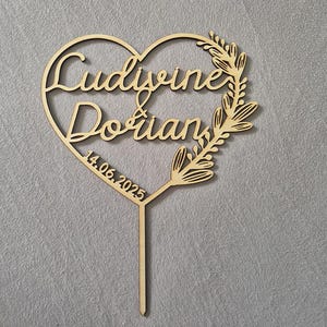 Cake topper, cake decoration, wedding, birthday, baptism, personalized