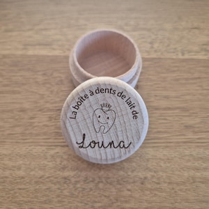 Personalized baby tooth box, first teeth keepsakes, little mouse