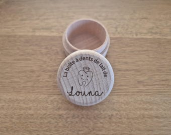 Personalized baby tooth box, first teeth keepsakes, little mouse