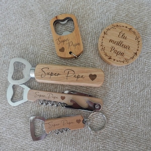 Bottle opener for guest gift, Father&#39;s Day, Grandfather&#39;s Day, wedding, birthday, baptism, dad, grandpa, witness, godfather, godmother