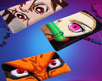 アニメキーボードラグ - ハンドメイドのタフテッドゲーミングカーペット、ゲーマーやアニメファンへのギフト