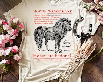 Les chevaux ne sont pas réels T-shirt unisexe