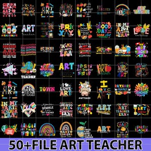 50+ Bundle Png Kunstlehrer, Kunstlehrer Png-Bundle, Boho Lehrer Png-Bundle, Lehrer Png-Bundle, Lehrer Wertschätzung Bundle, Lehrer Png
