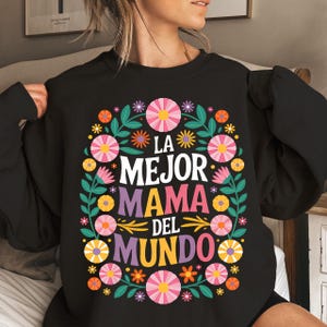 La Mejor Mama Del Mundo png,Blumenkranz PNG, Frühlingsblumen Clipart, Mutter Geschenk Design, mexikanischer Muttertag Png, Muttertag Sublimation