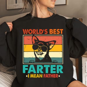 World&#39;s Best Farter I Mean Father PNG, Funny Father&#39;s Day Dad Shirt Design, Vintage Dad Humor PNG, Retro Father&#39;s Day Gift, Dog Dad PNG