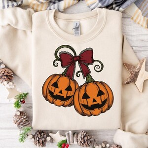 Pumpkin Cherries Autumn Girly png, Halloween Pumpkin png, Fall pumpkin png, Pumpkin Cheeries Coquette Png, Fall png, Girly png