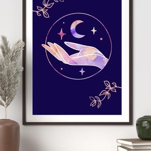 Moon in Hand Artwork