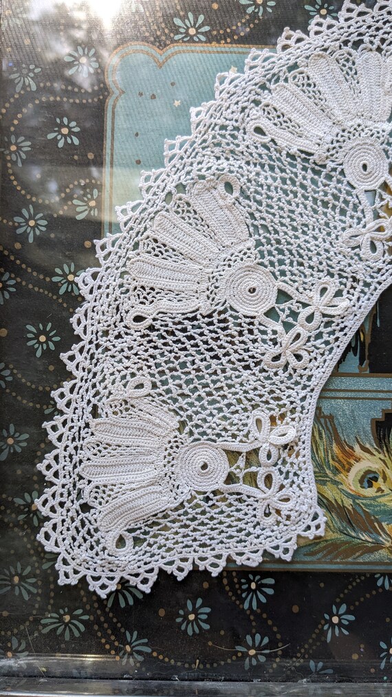 Lace Rustique Rare Antique Early 1900s Estate Lace Handmade Irish C… - Gem