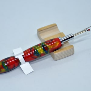 Handmade Psychedelic Multi Color Swirl Acrylic PICK ONE - Single Seam Ripper or Needle Threader or Quilting Stiletto 23-055