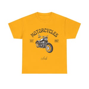 T-shirt en coton épais unisexe club de moto, chemise motard vintage, cadeau pour motard, tenue décontractée, vêtement pour passionné de moto