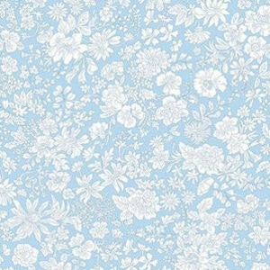 Liberty London Blumen Bettlaken: Blauer himmel & Weiss Baby Bettwäsche