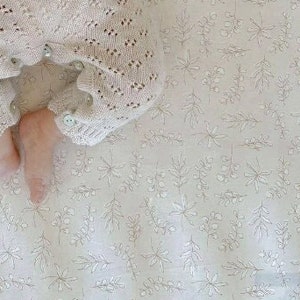 MINI Baby Bedding ORGANIC Beige Crib Bedding /Fitted Crib Sheet Babyletto Crib QUICK Ship /Taupe Sheet Farmhouse Cottage core
