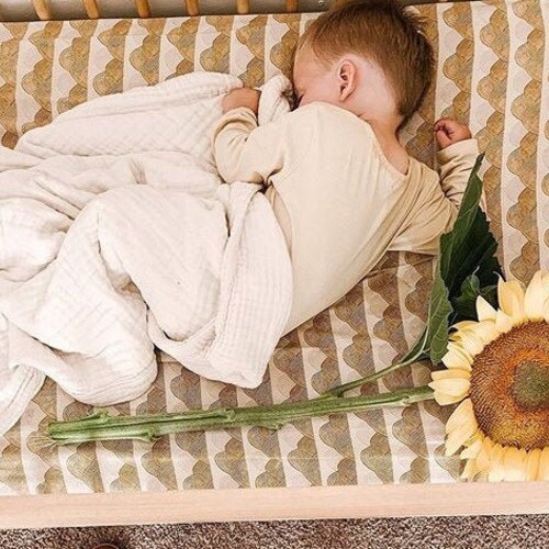 Mustard Baby Bedding Rainbow Nursery Crib Sheets mini Crib Etsy