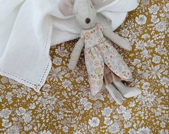 Fitted Crib Sheet Liberty London Fabric | Floral Baby Bedding | Nursery Sheet