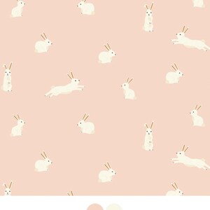 Girls Baby Bedding Pastille BLUSH bunny rabbits Fitted Crib Sheets .Changing Pad Covers Ballet Pink Mini Etsy Bedding Minimalist image 2