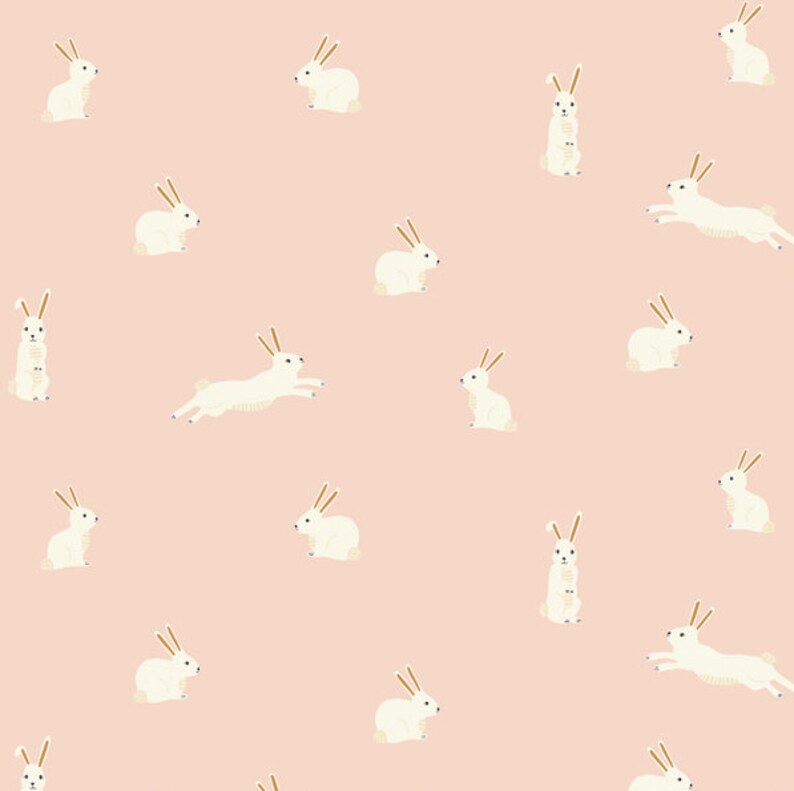 Girls Baby Bedding Pastille BLUSH bunny rabbits Fitted Crib Sheets .Changing Pad Covers Ballet Pink Mini Etsy Bedding Minimalist image 4