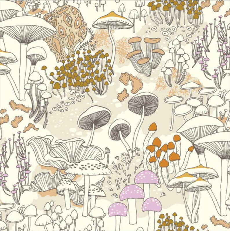 Mushroom Baby Bedding ORGANIC Cotton Crib Sheet NEUTRAL Etsy