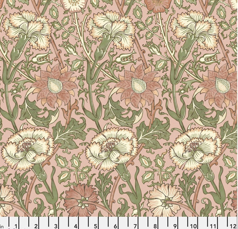 William Morris Baby Bedding READY SHIP Eucalyptus GREEN peachy pink rose Fitted Crib Sheets cream blush Mini Sheets Bedding classic image 2