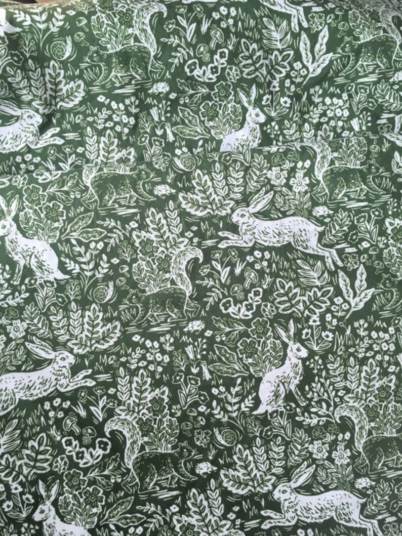 Woodland Baby Bedding Changing Pad Cover Vintage GREEN Crib Etsy