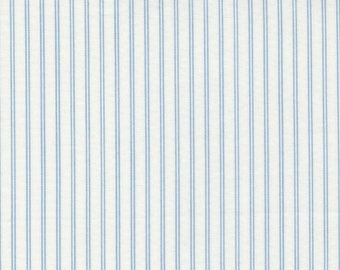 READY SHIP coton Crib Bedding pin stripe ticking bleu crème ferme Draps ajustés Southern classic Unisex Baby Bedding Set