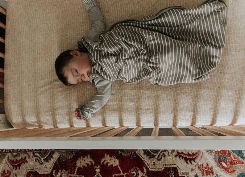 Baby Bedding Fitted Crib Sheet MUSTARD /mini Crib Sheets / Etsy