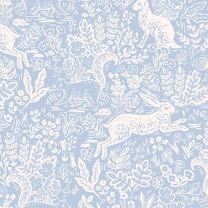 Rifle Paper Baby Bedding vintage blue Toile Crib Sheet / Light Blue Nursery Bedding /Changing Pad Covers /Mini Crib Sheets Bedding Bunny