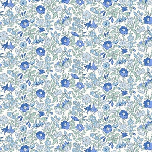 Baby Fitted Sheets LIBERTY LONDON Mini Crib Sheets Changing Pad Covers blue floral vintage toddler pillow case Baby Diaper Covers Babiease image 2