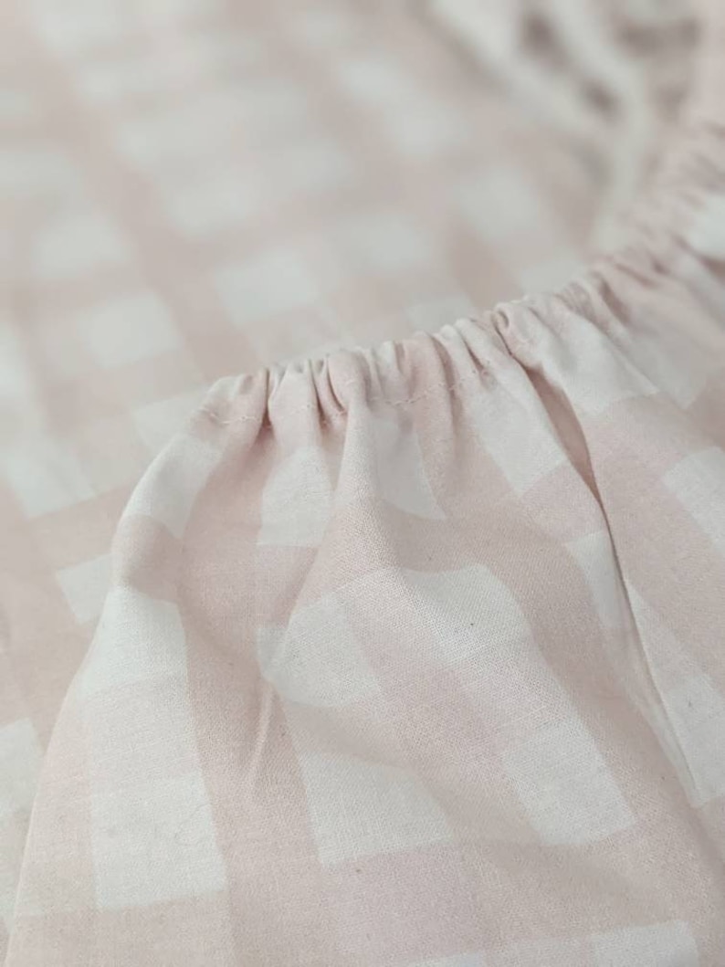 Gingham Baby Bedding Fitted Crib Sheets BLUSH Baby Etsy