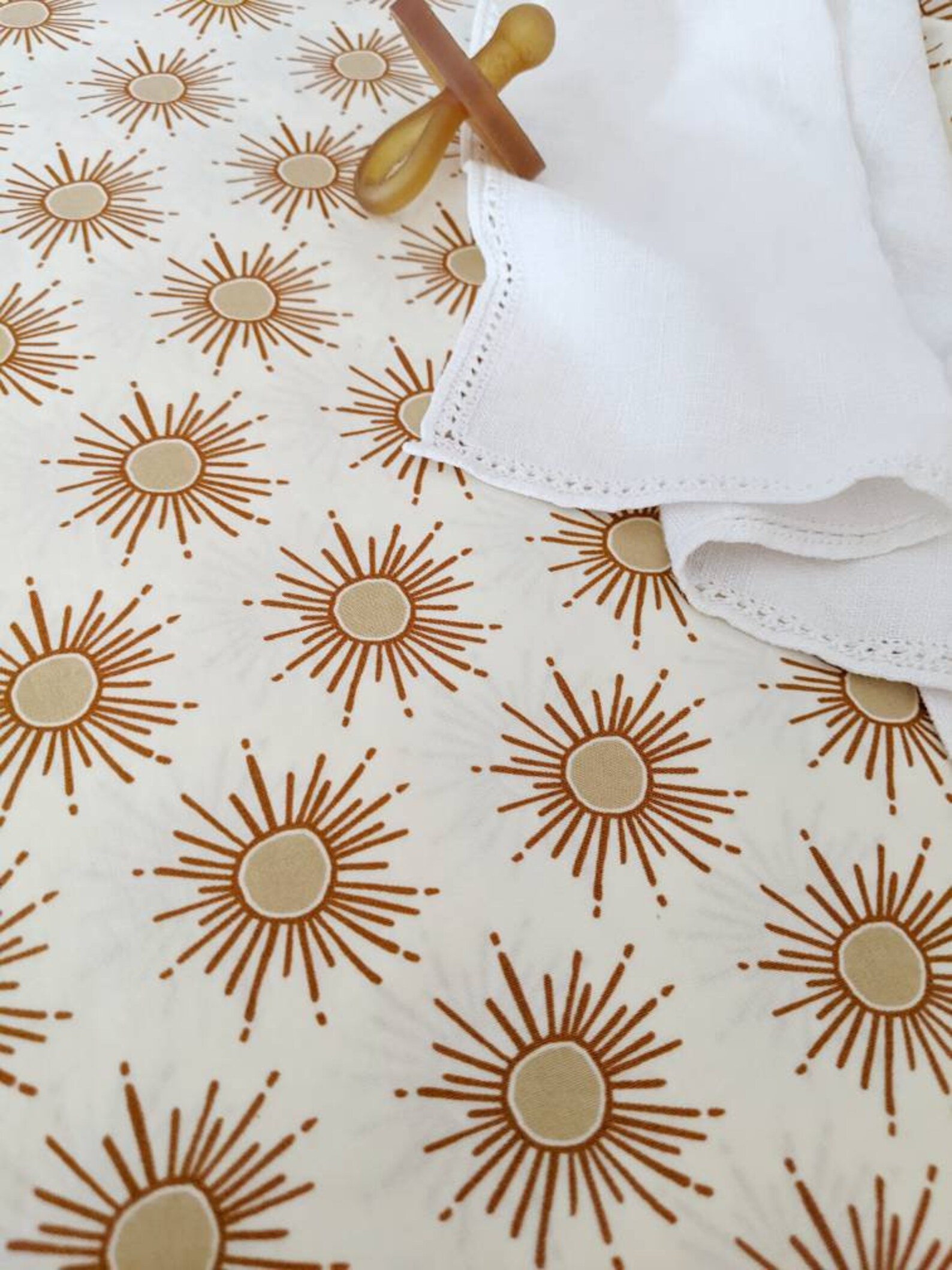 Crib Sheet Sunshine Changing Pad Cover Sun Neutral Nursery - Etsy