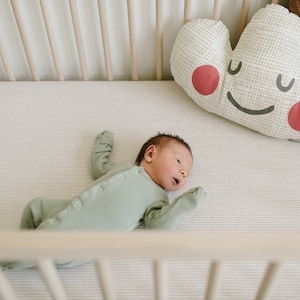 LINEN Baby Bedding Tan Neutral Bedding /Beige Crib Sheets /Linen READY to SHIP Crib Sheets / Cot Bedding /Neutral Crib Bedding