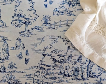 00 MINI Bedding -Toile Crib Sheet Light Blue Nursery Bedding Covers Mini Crib Sheets /Baby Sheet Babiease Bedding
