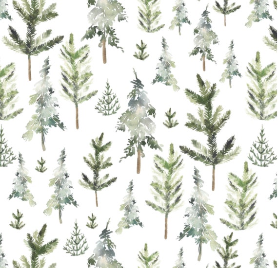 pine tree crib sheet