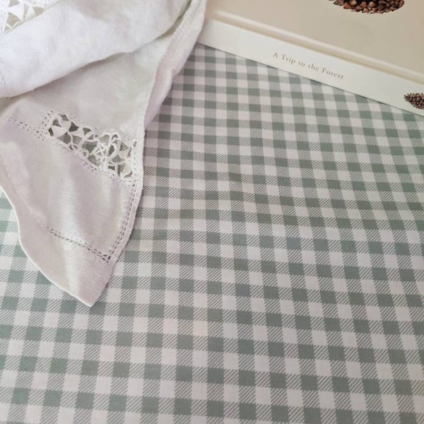 Sage Green Gingham Bedding Etsy