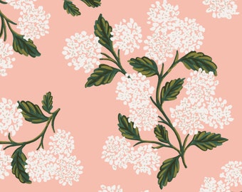 READY to SHIP Girls Crib Bedding Rifle Paper - Pink Greenery Baby hydrangea Fitted Crib Sheets /Floral Nursery Bedding /Crib Sheets