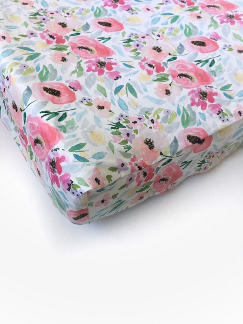 vintage floral cot bedding
